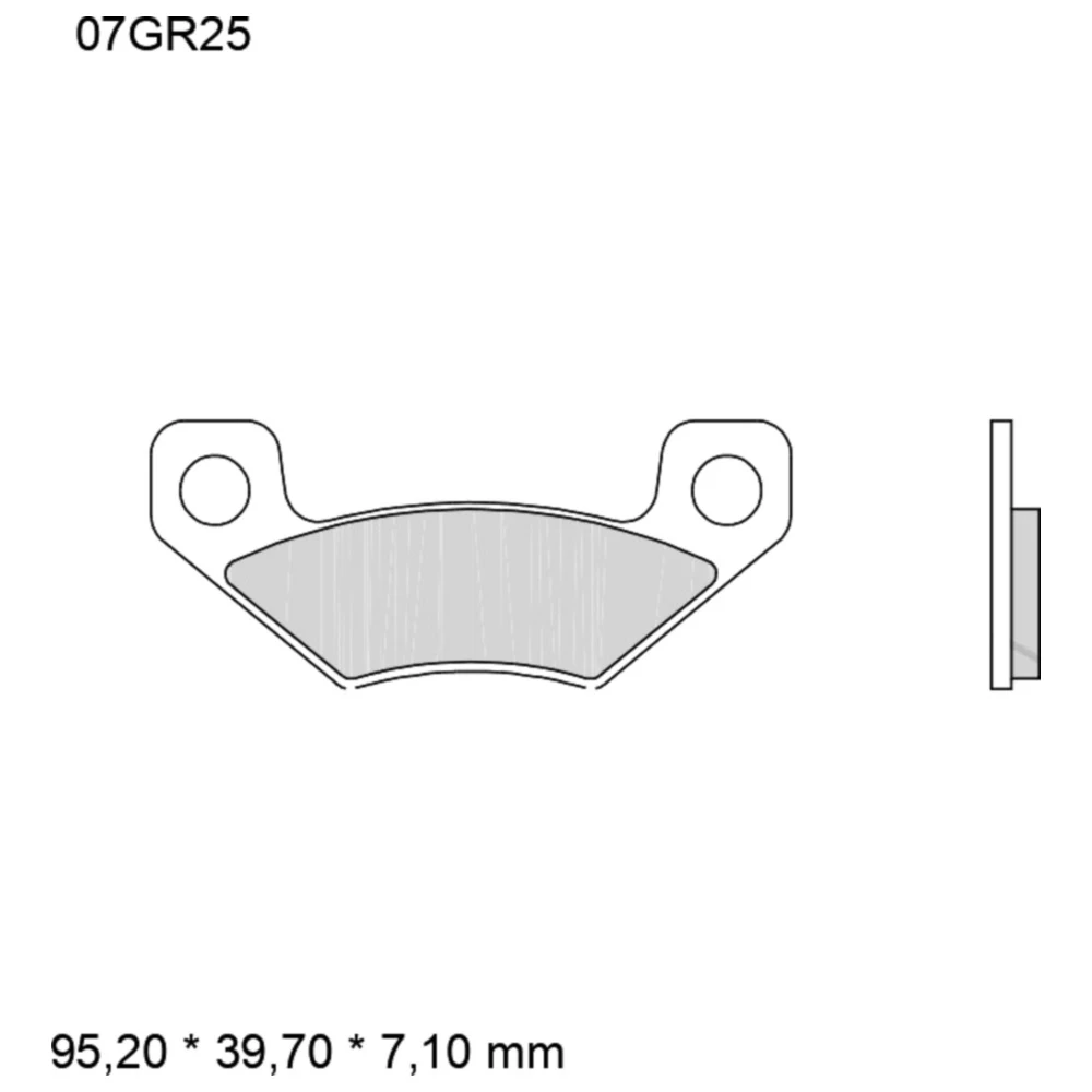 Bremsklotz Sinter SD Brembo Alternative: 7320025 passend für: C