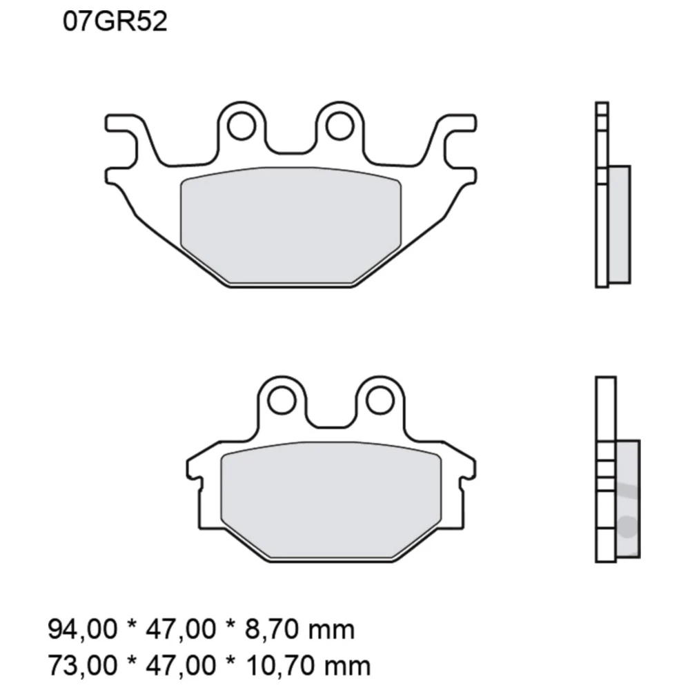 Bremsklotz Sinter SD Brembo Alternative: 7320115 passend für: K