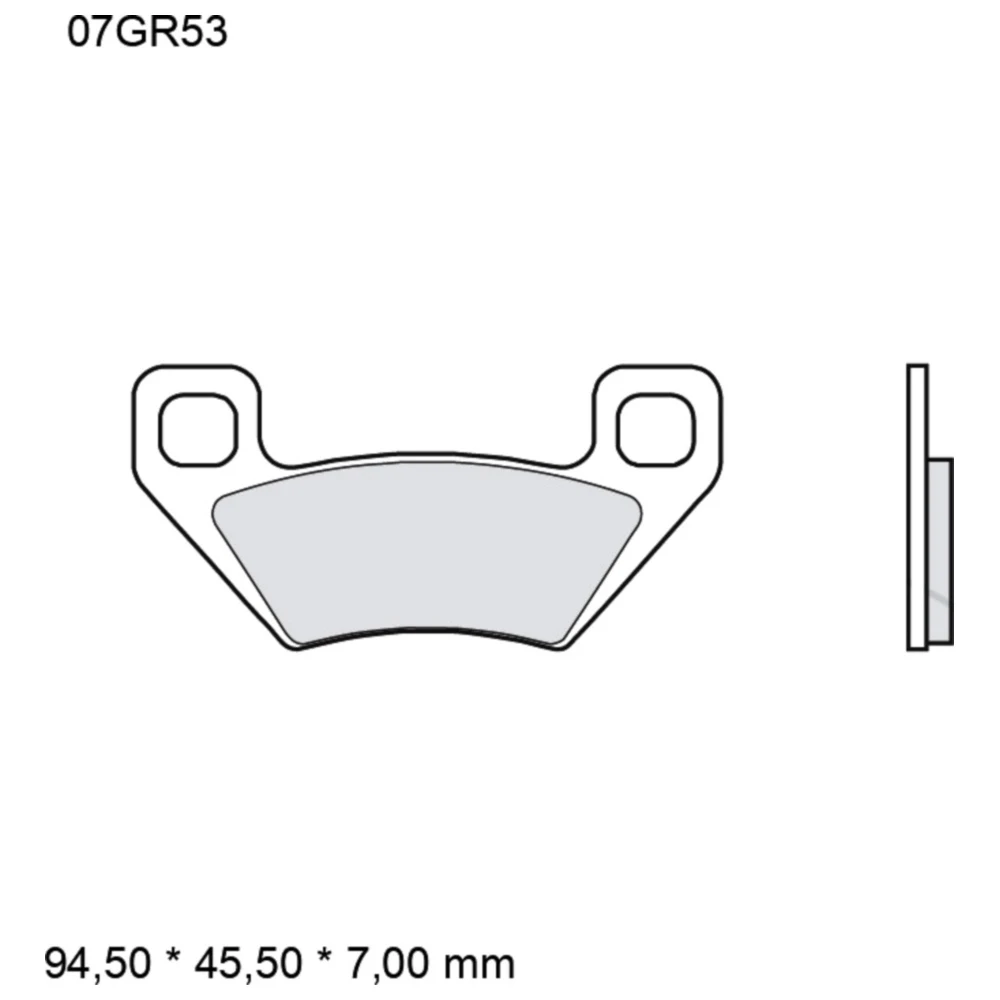 Bremsklotz Sinter SD Brembo Alternative: 7322100 passend für: K