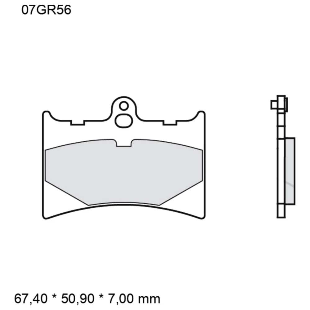 Bremsklotz Sinter SR Brembo Alternative: 7328941 passend für: A