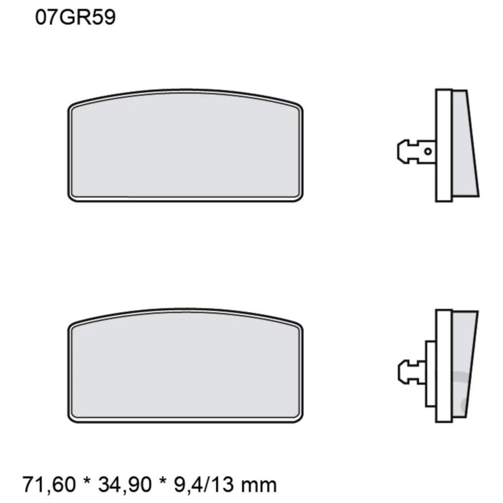 Bremsklotz Carbon Keramik Brembo Alternative: 7326598 passend f