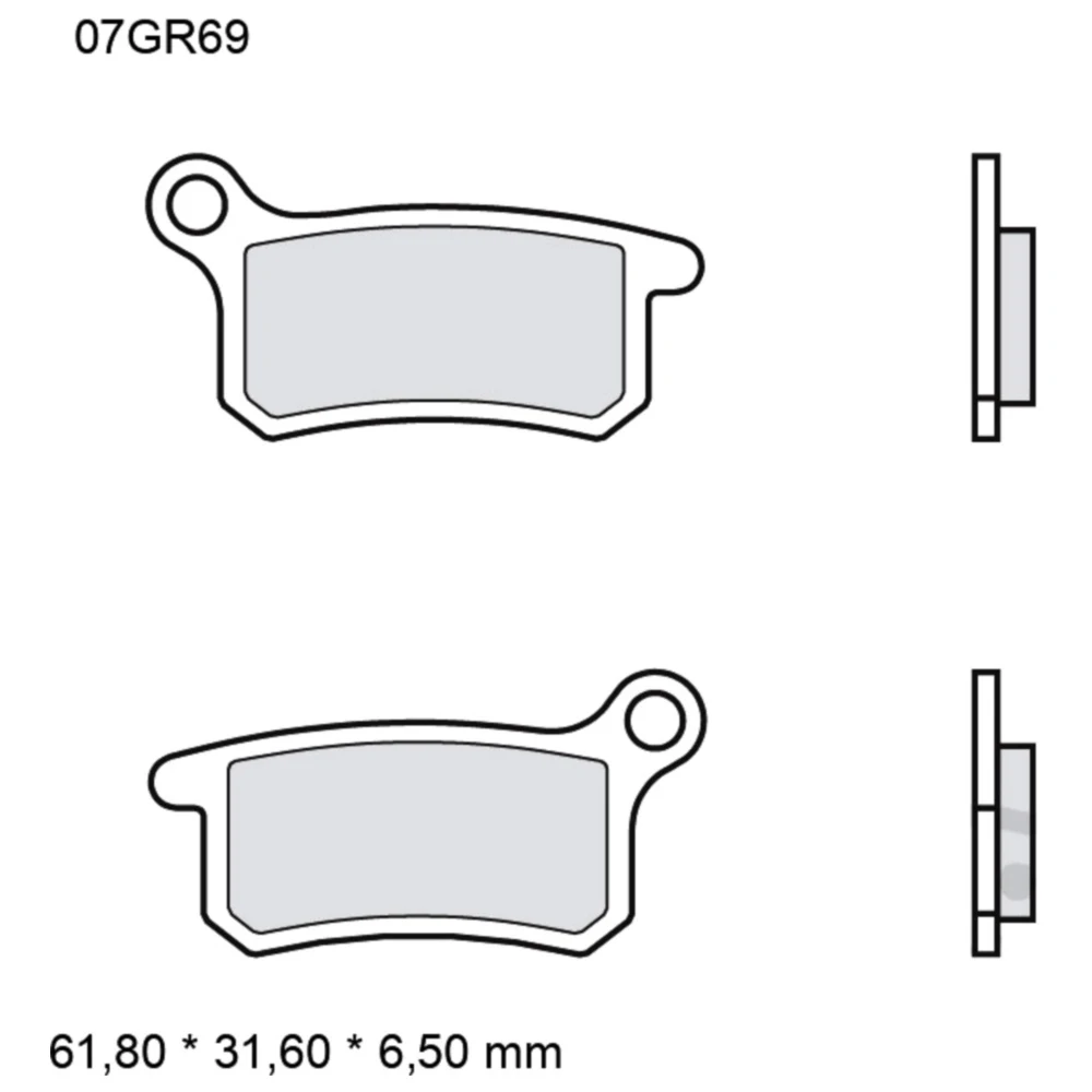 Bremsklotz Sinter SD Brembo Alternative: 7320658 passend für: K