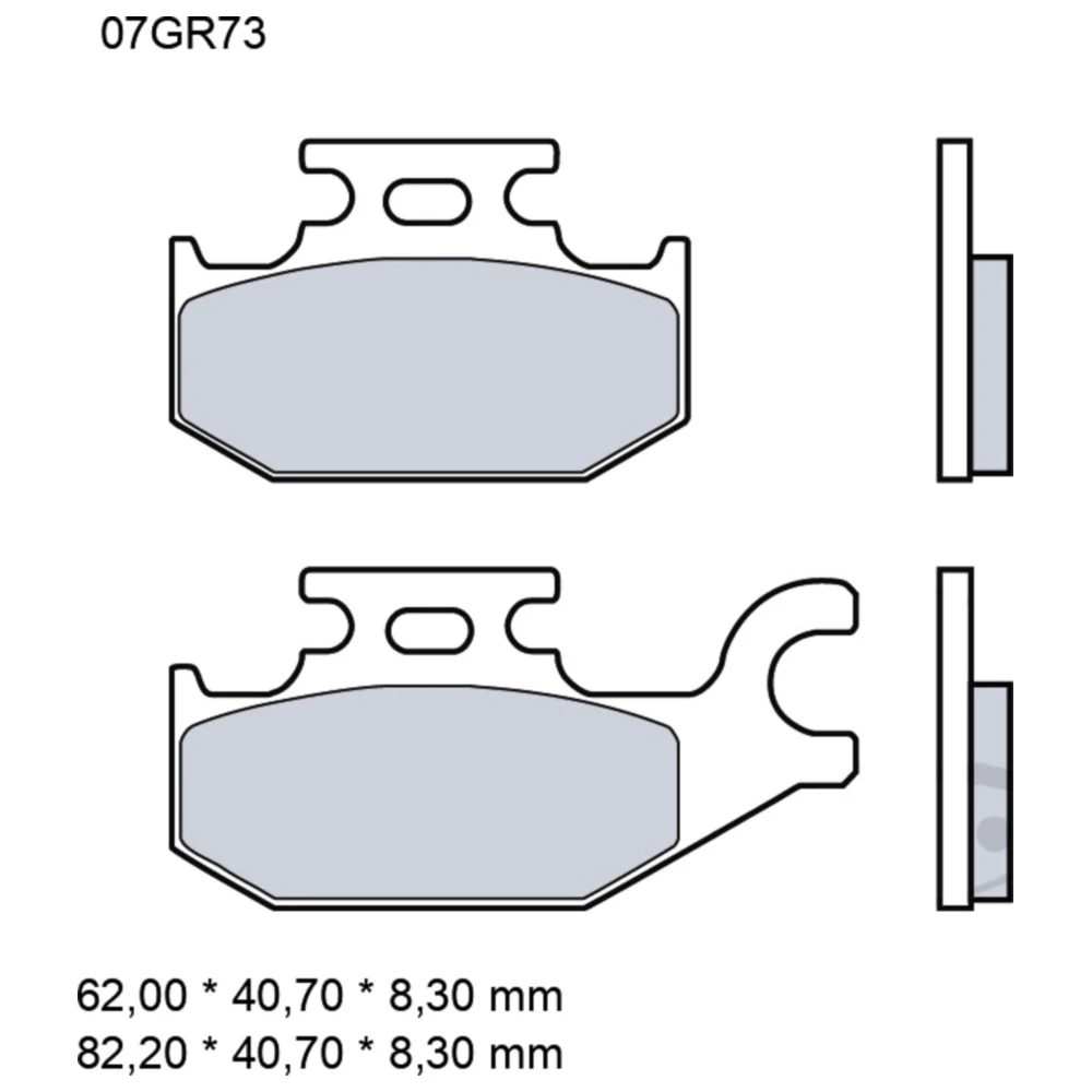 Bremsklotz Sinter SD Brembo Alternative: 7322134 passend für: S