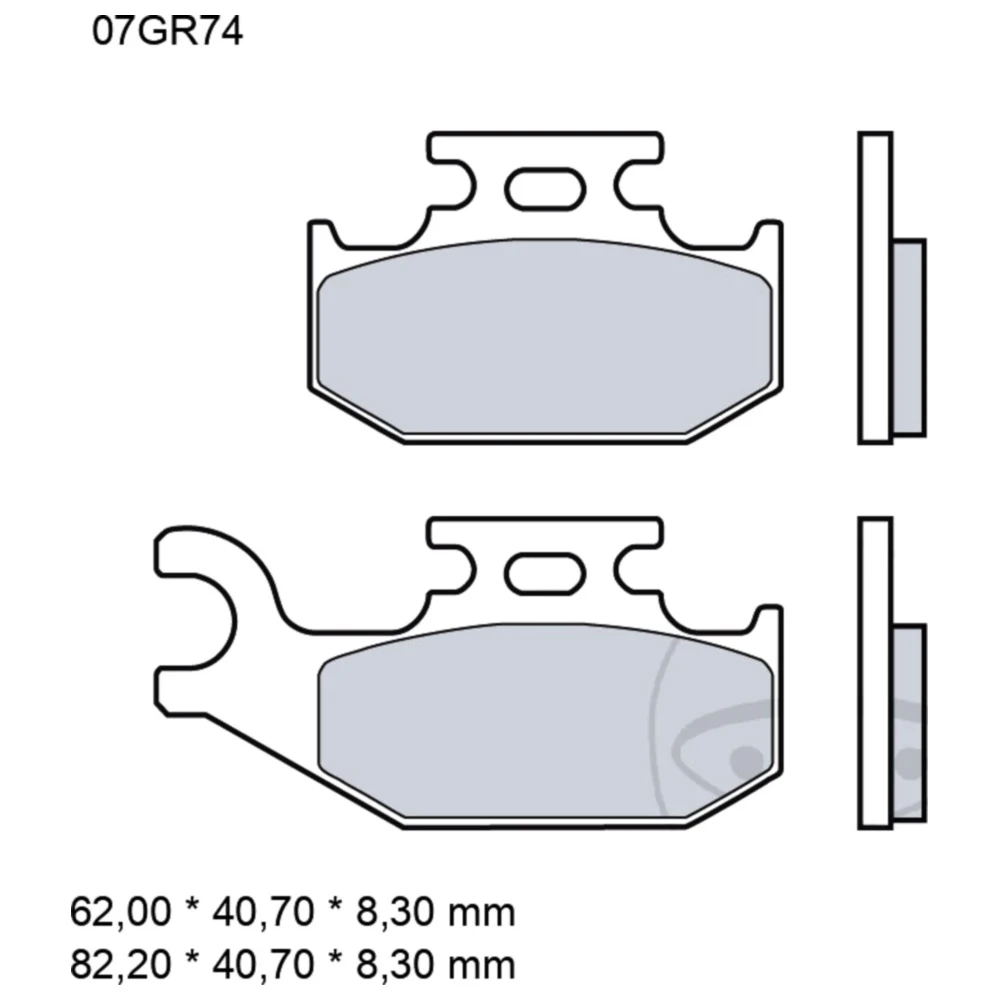 Bremsklotz Sinter SD Brembo Alternative: 7322159 passend für: S