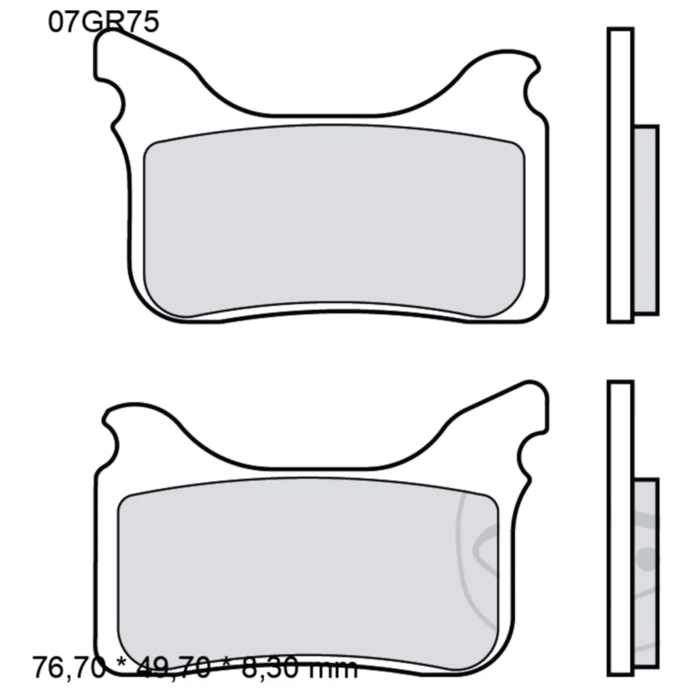Bremsklotz Sinter vorne SA Brembo Alternative: 7320724 passend