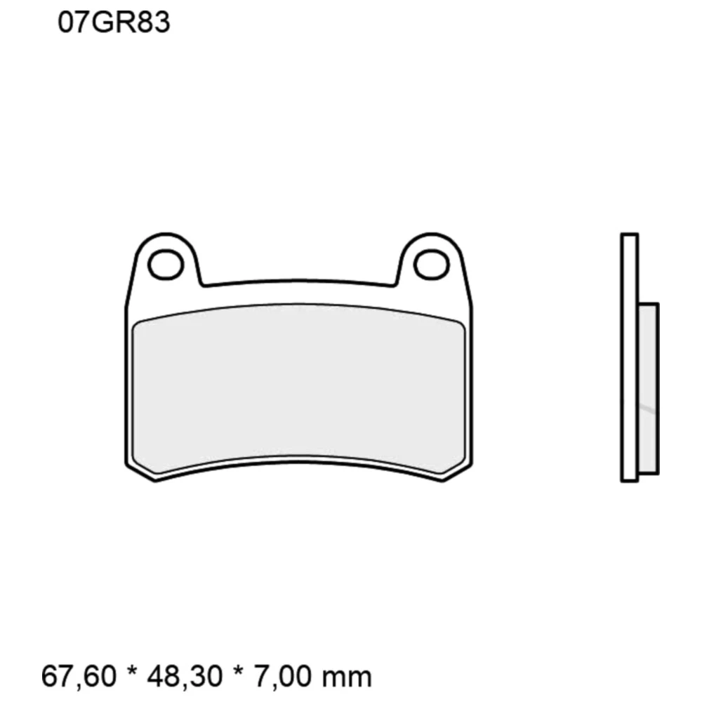 Bremsklotz Sinter vorne SA Brembo Alternative: 7370227 passend