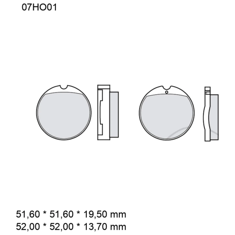 Bremsklotz Carbon Keramik Brembo passend für: Honda CB, CJ_0