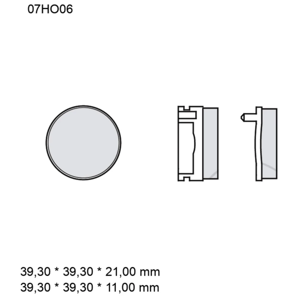 Bremsklotz Carbon Keramik Brembo Alternative: 7326051 passend f