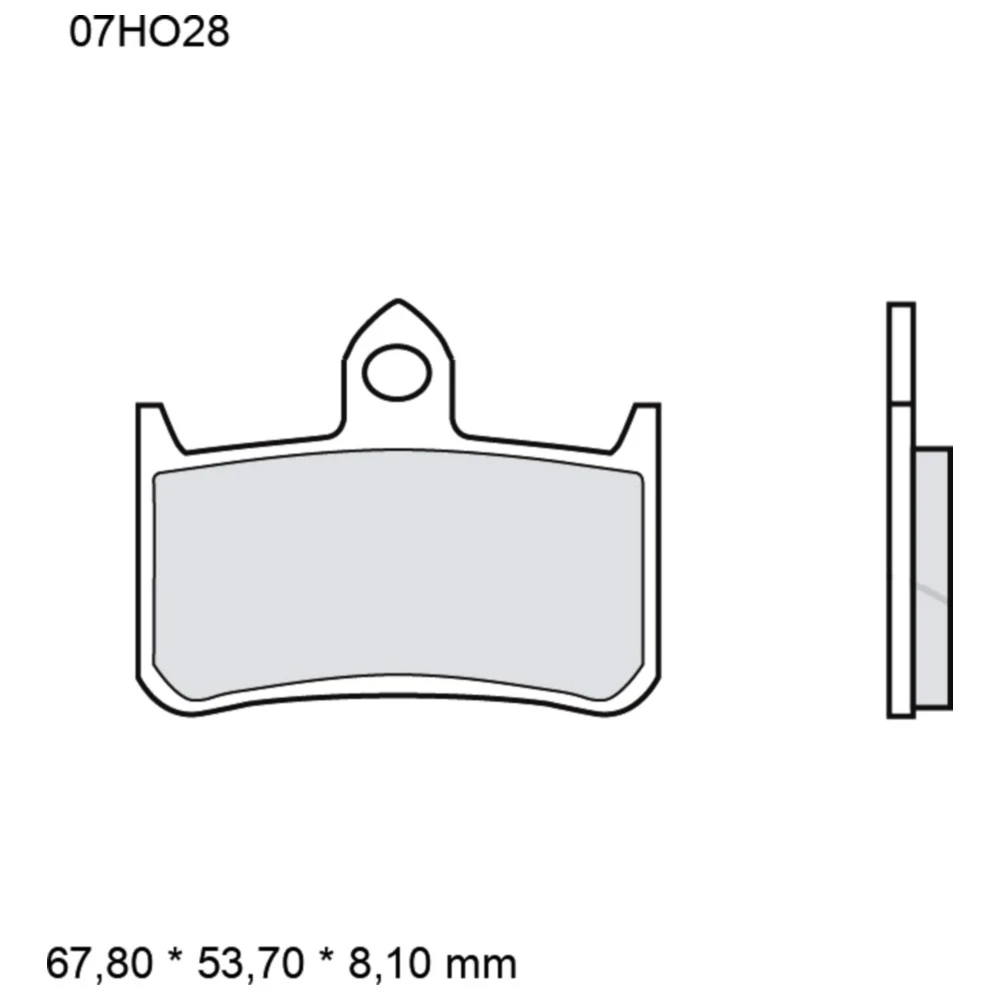 Bremsklotz Sinter LA Brembo Alternative: 7328719 passend für: H