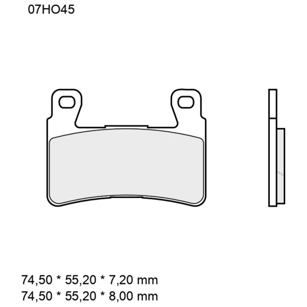 Bremsklotz Carbon Keramik RC Brembo Alternative: 7320004 passen