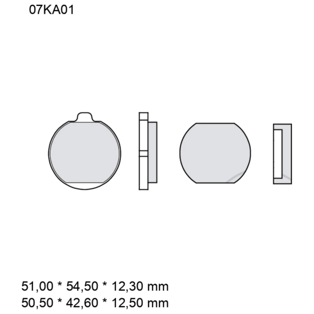 Bremsklotz Carbon Keramik Brembo Alternative: 7320501 passend f