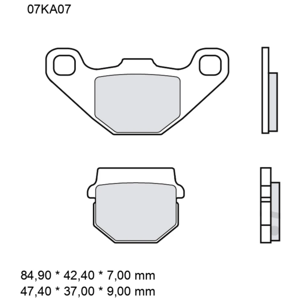 Bremsklotz Sinter SD Brembo Alternative: 7322746 passend für: H