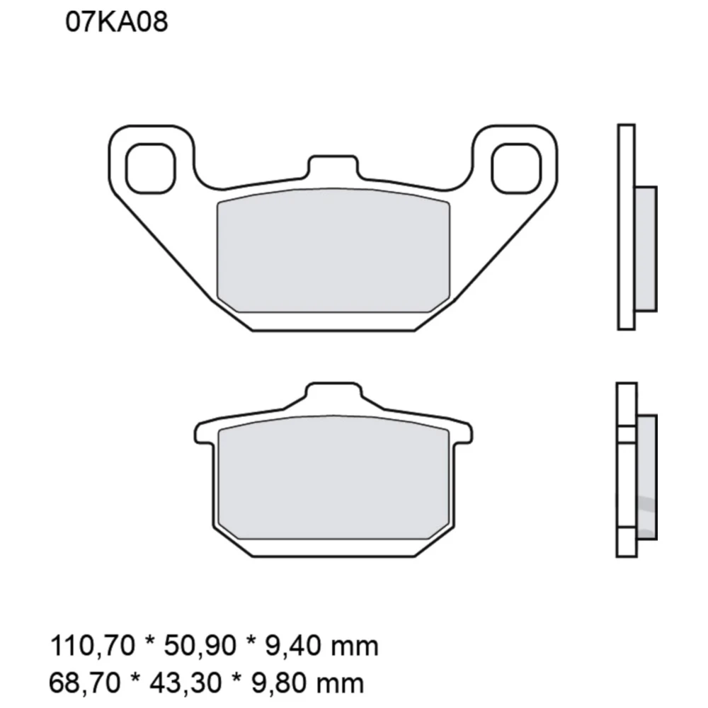 Bremsklotz Sinter vorne SA Brembo Alternative: 7328552 passend