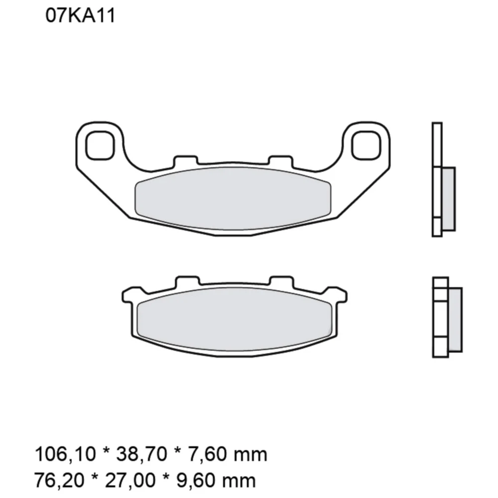 Bremsklotz Sinter vorne SA Brembo Alternative: 7375116 passend