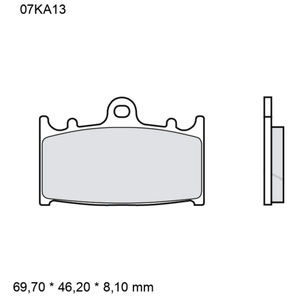Bremsklotz Sinter LA Brembo Alternative: 7328677 passend für: K