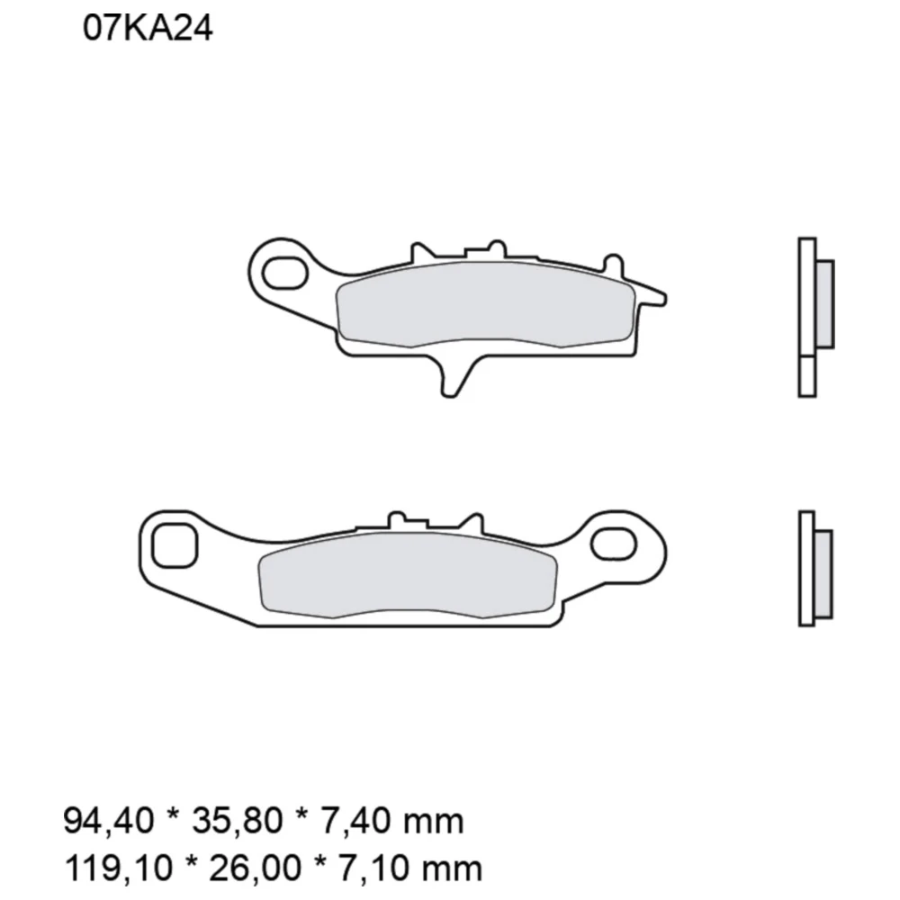 Bremsklotz Sinter SD Brembo Alternative: 7325731 passend für: K