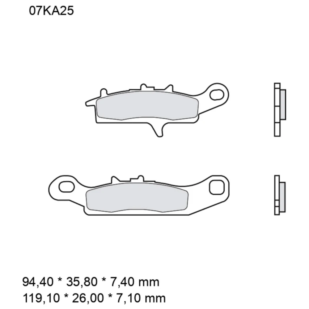 Bremsklotz Sinter SD Brembo Alternative: 7325707 passend für: K