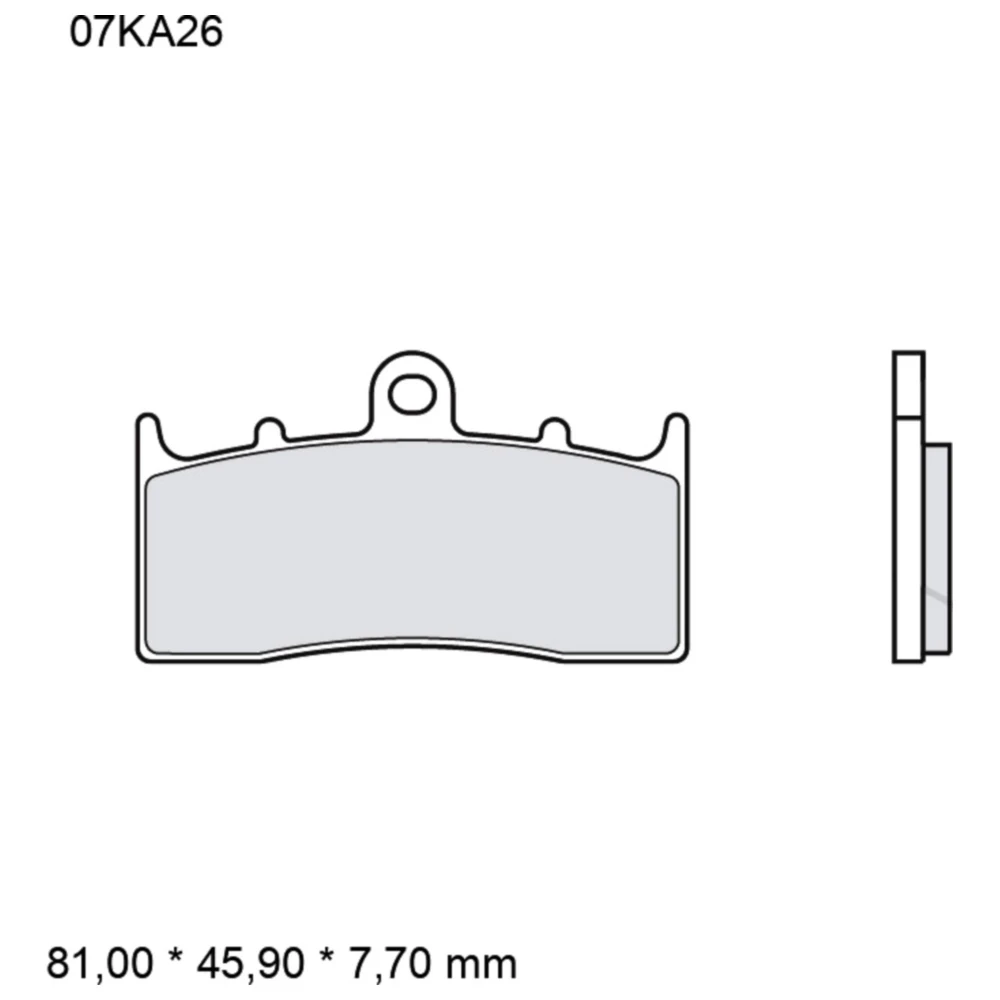 Bremsklotz Sinter vorne SA Brembo Alternative: 7329287 passend