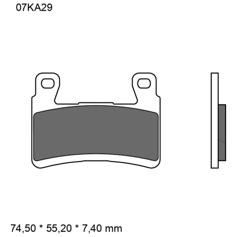 Bremsklotz Carbon Keramik RC Brembo Alternative: 7320004 passen
