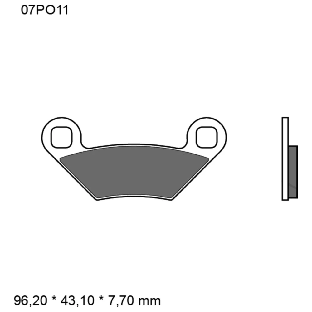 Bremsklotz Sinter SD Brembo Alternative: 7370034 passend für: P