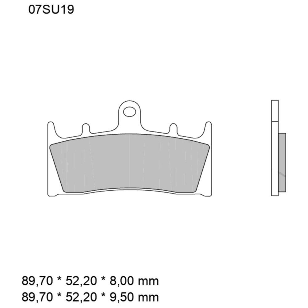 Bremsklotz Sinter LA Brembo Alternative: 7328727 passend für: K