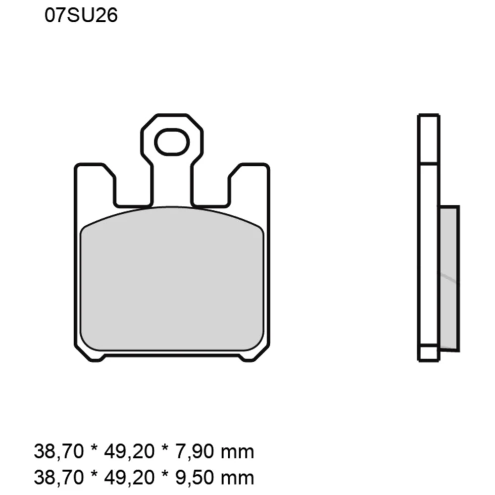 Bremsklotz Sinter LA Brembo Alternative: 7320328 passend für: K