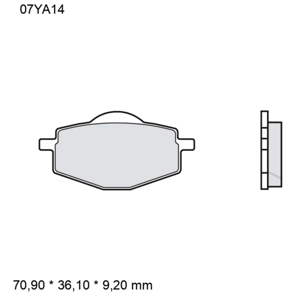 Bremsklotz Sinter SD Brembo Alternative: 7370169 passend für: Y