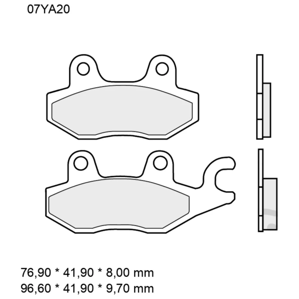 Sintermetall Bremsbeläge hinten für SP Brembo_0