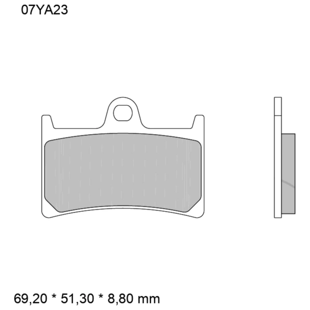 Bremsklotz Sintermetall für vorne - langanhaltende Leistung_0
