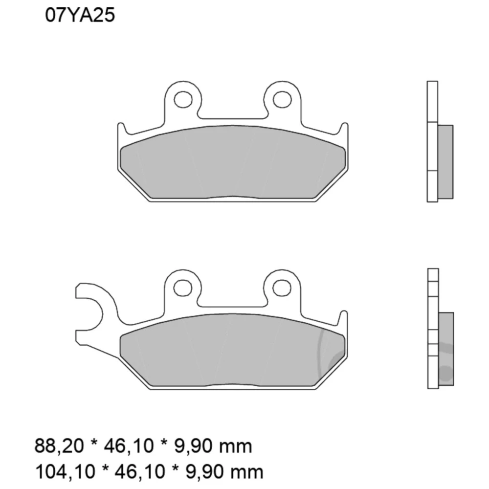 Bremsklotz Sinter für vorne SA Brembo_0