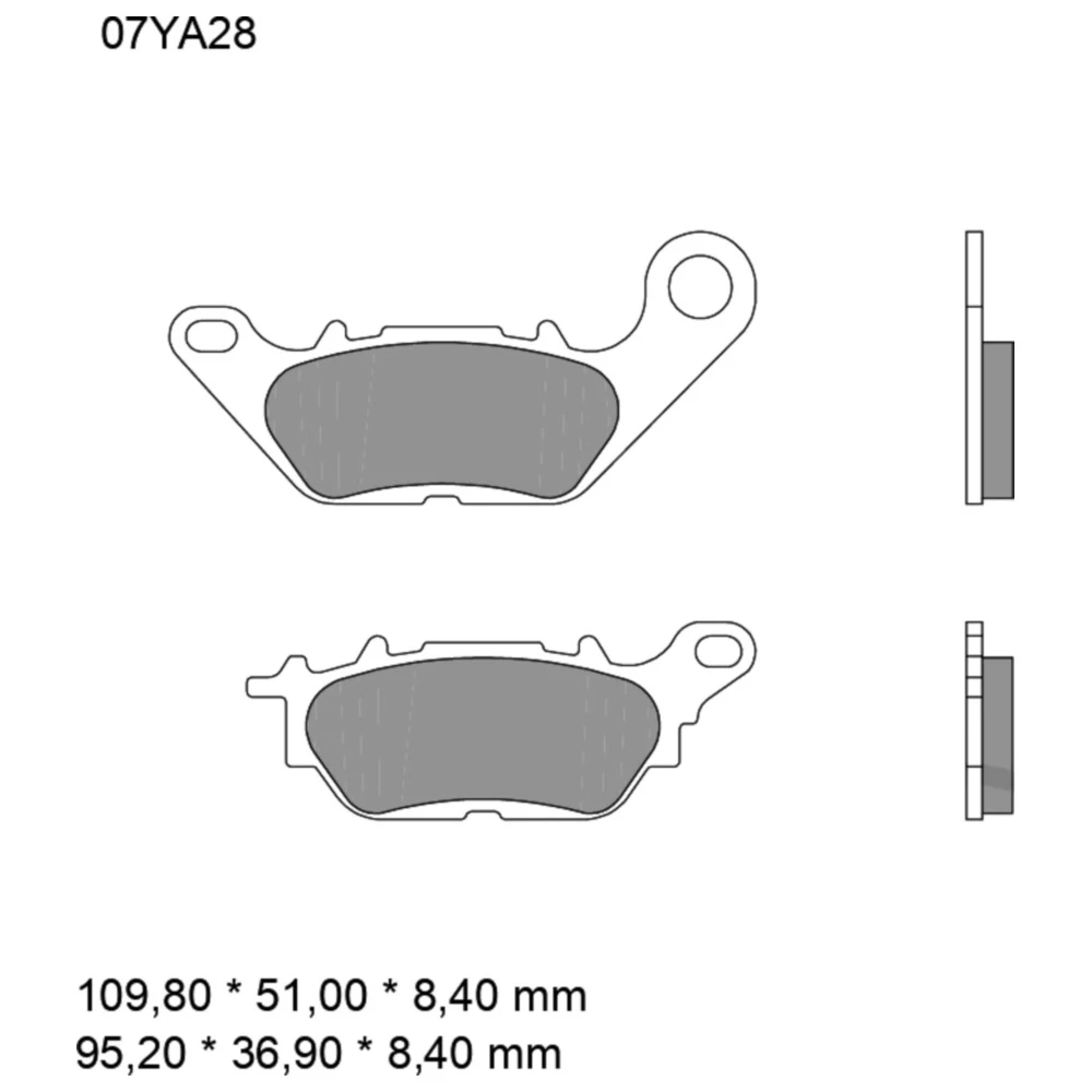 Bremsklotz Carbon Keramik CC Brembo Alternative: 7321995 passen