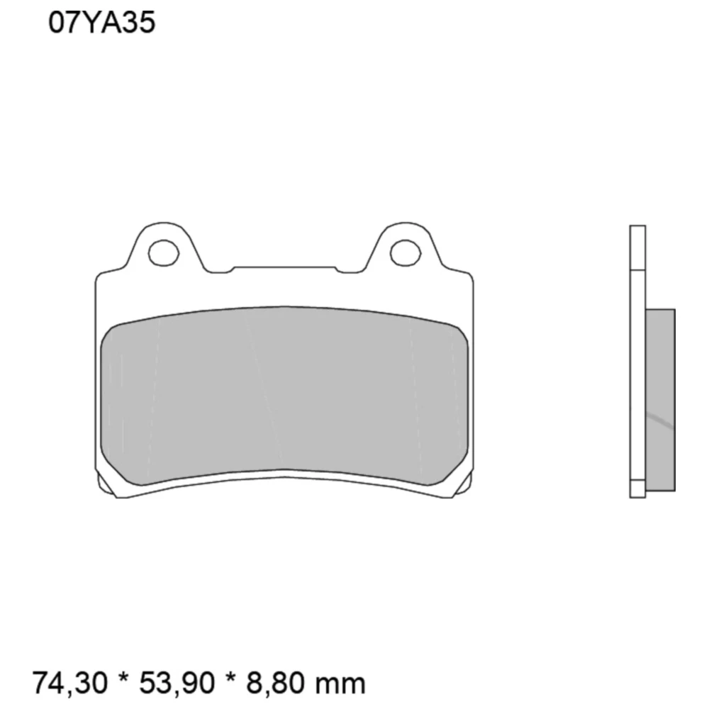Bremsklotz Sinter vorne für Motorräder 7371042_0