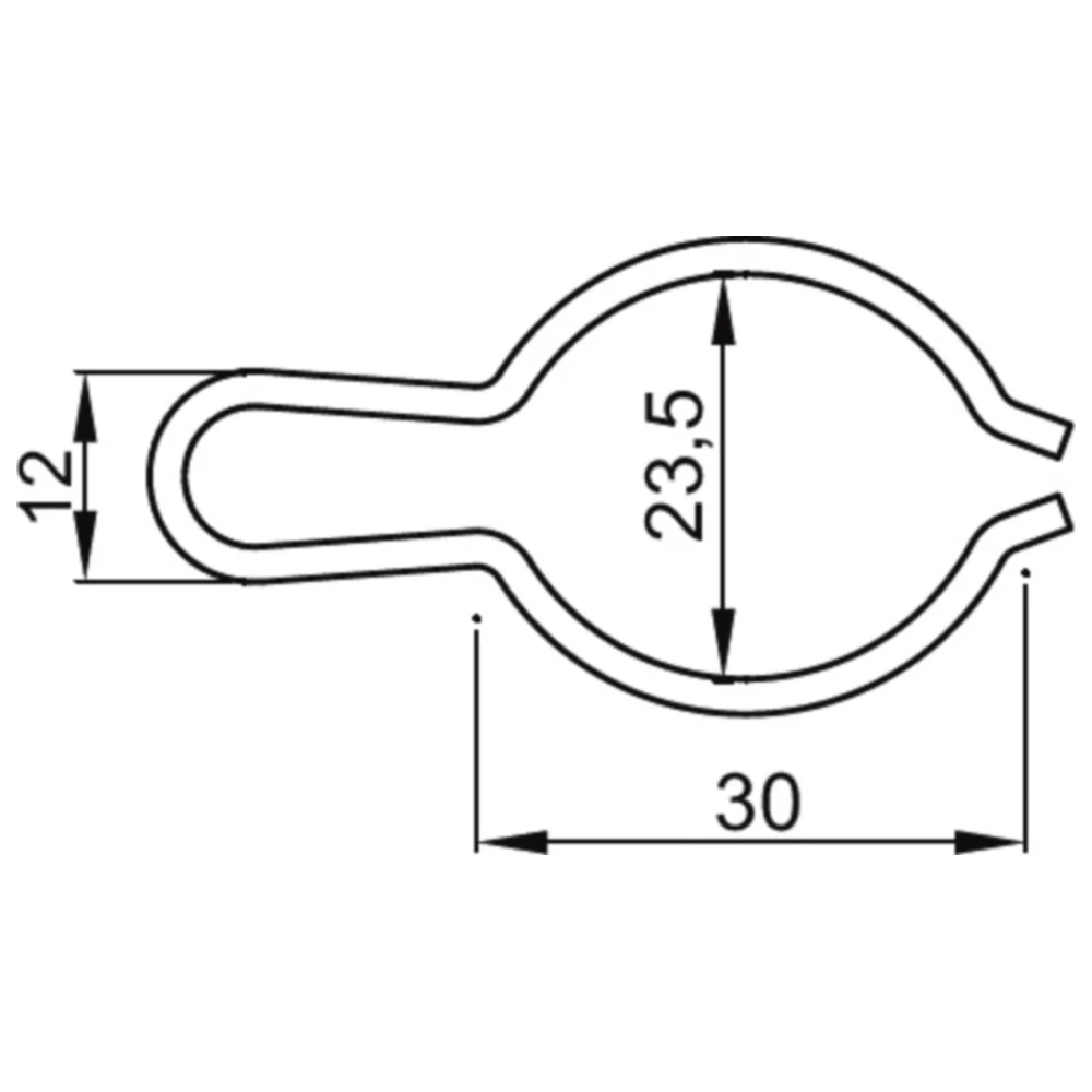 Haltespange Kickstarter passend für: Piaggio Zip, Free, NRG, Ap