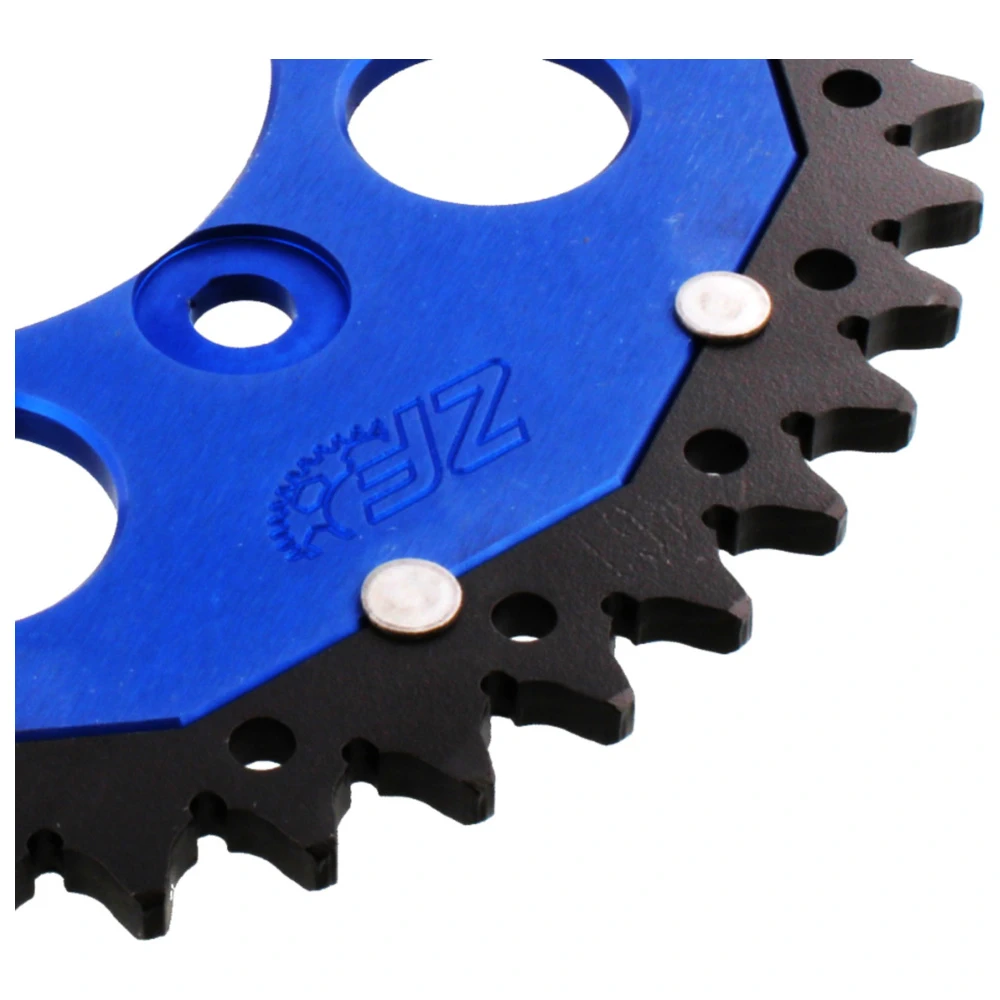 ZF Dual Kettenrad 46Z 520, blau, Innendurchmesser 87 mm, Lochkr