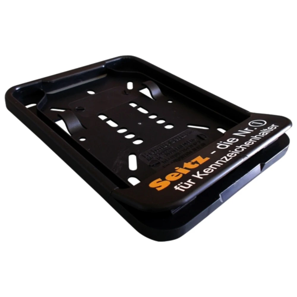 Nummernschild Click Verstärkung schwarz 135 x 110 ohne Werbung