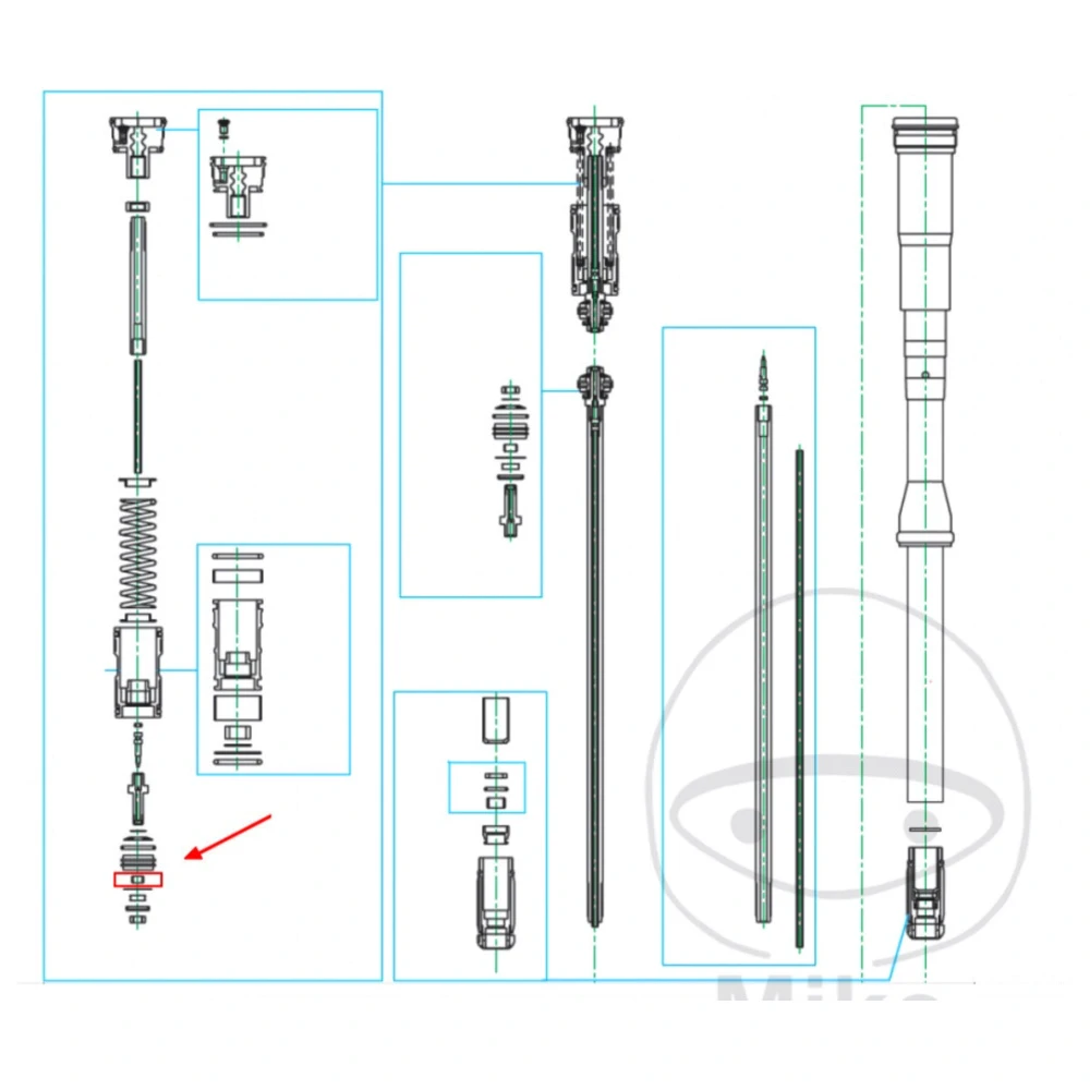 Buchse DRUCKSTUFE Kayaba 6X8X3. 8 passend für: Husqvarna TC, CR