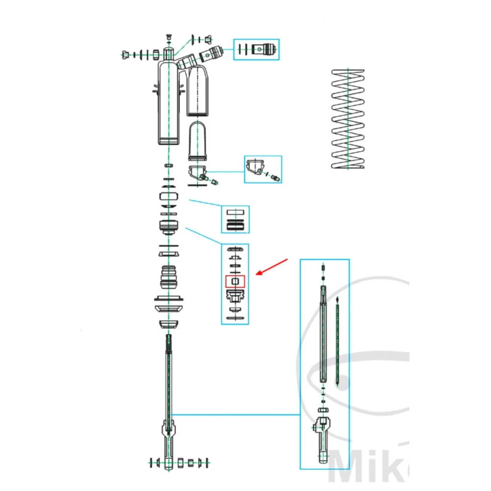 Buchse Federbein Kayaba 16X18X15 passend für: Kawasaki KX, KLX,