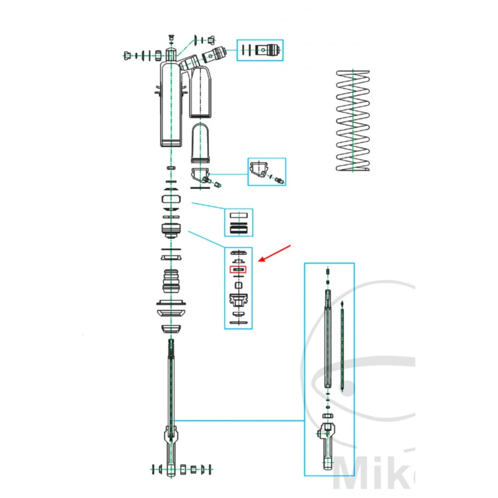 Dichtung Federbein Kayaba 16X36X5 passend für: Kawasaki KX, Hon