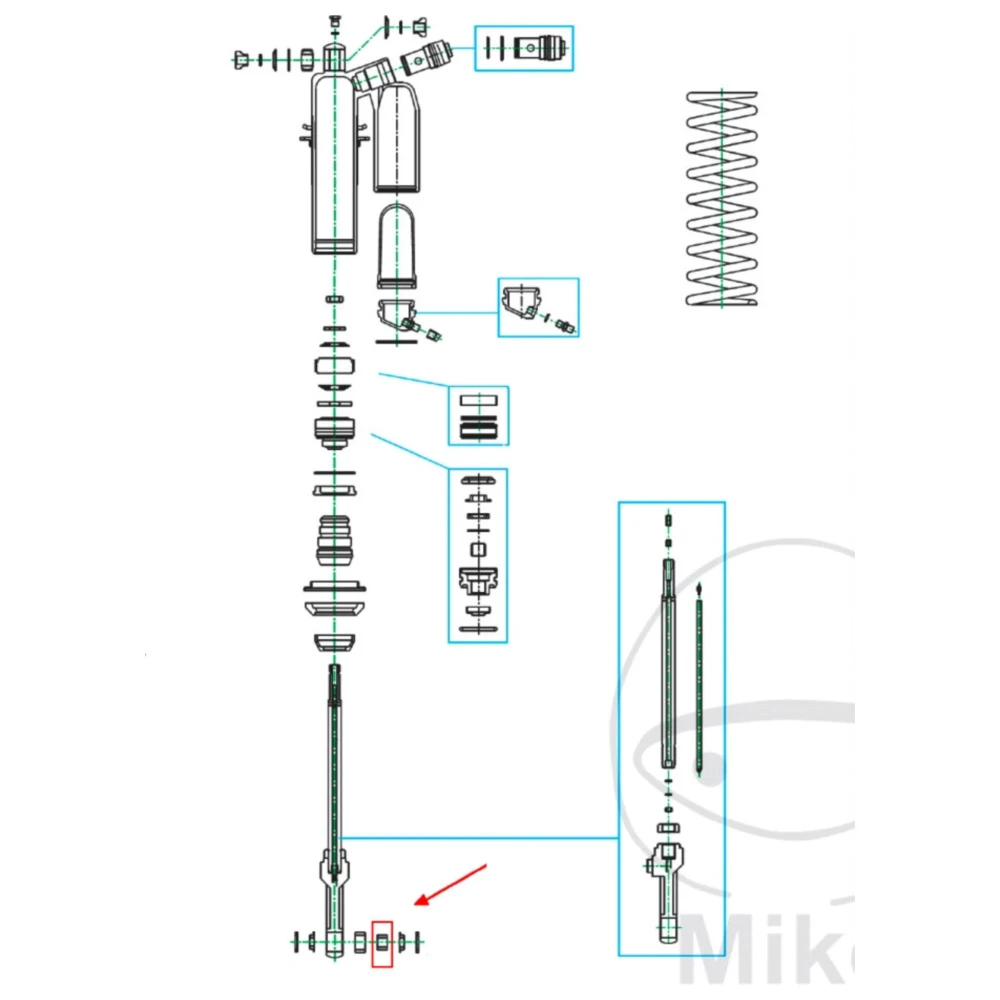 Gleitbuchsen Kolbenstange für KYB 10X17X12_1