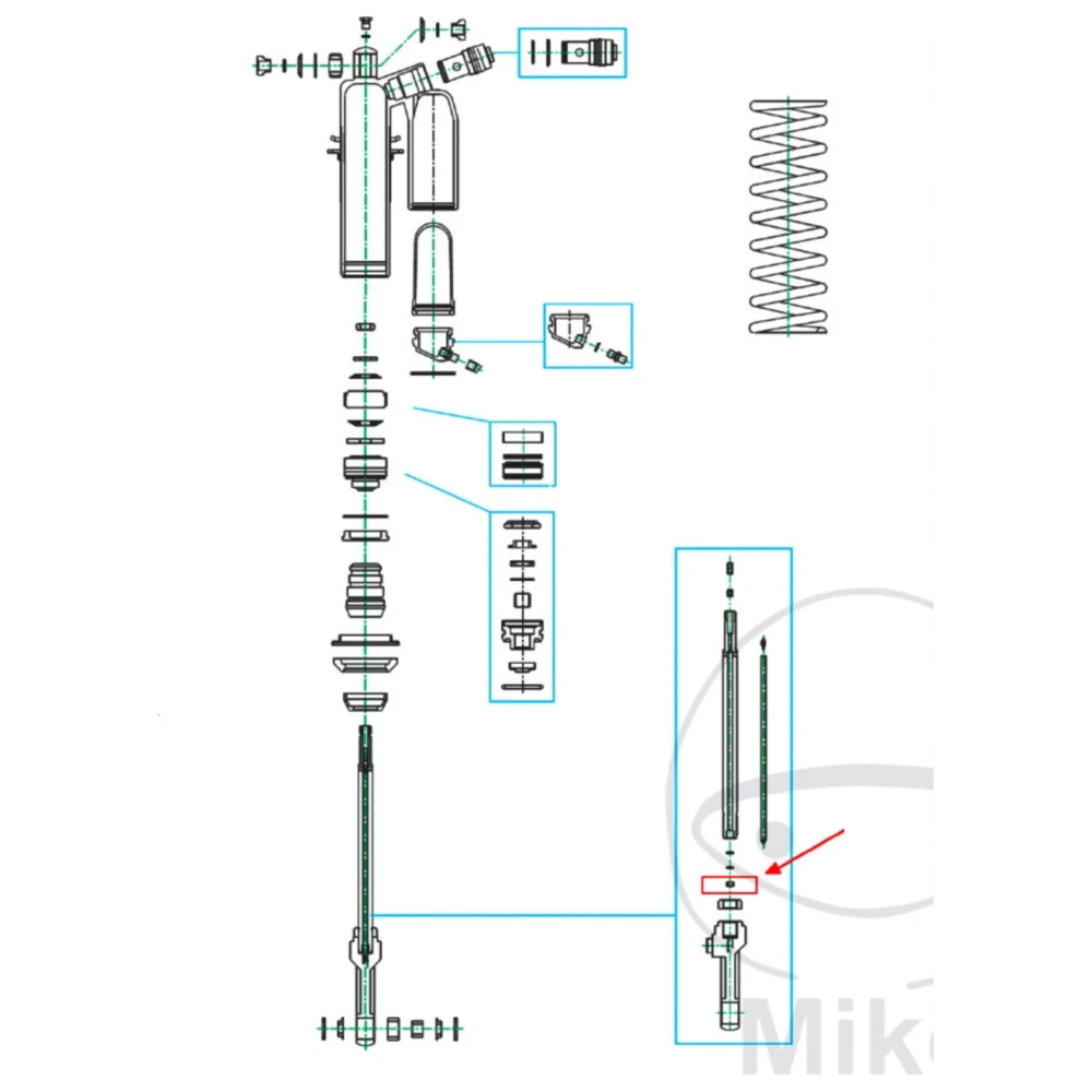 Gleitbuchsen in Kolbenstange Kayaba 5. 2X7. 7X5 passend für: Ka