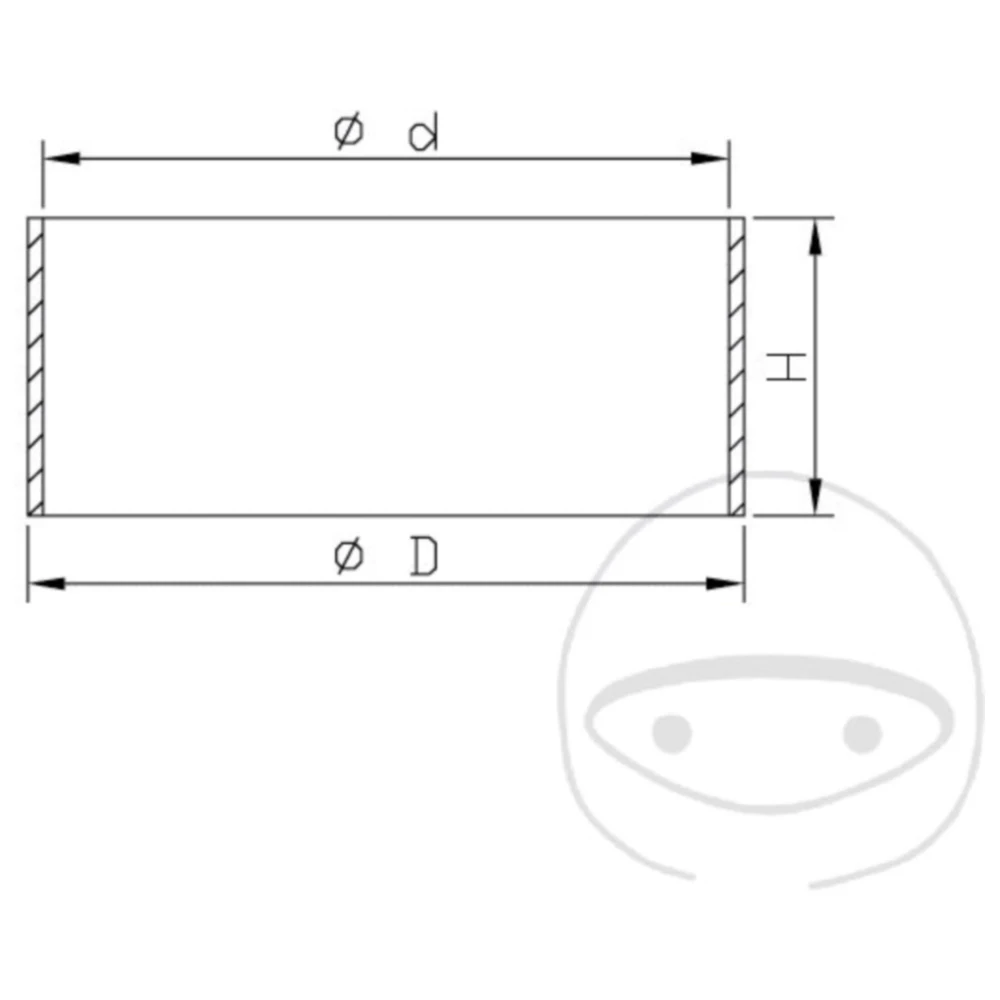 Gleitbuchsen Federsitz Kayaba 42X44X10 passend für: Husqvarna T