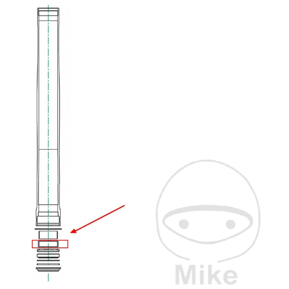 Führungsbuchsensatz Tauchrohr Kayaba 48X52X15 Alternative: 7510