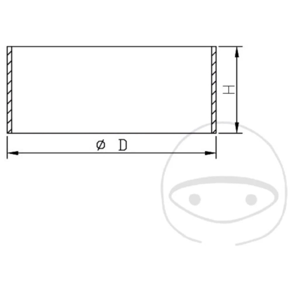 Kolbenring Federbein JMP 40X11X1. 2 passend für: Kawasaki Z, ZZ