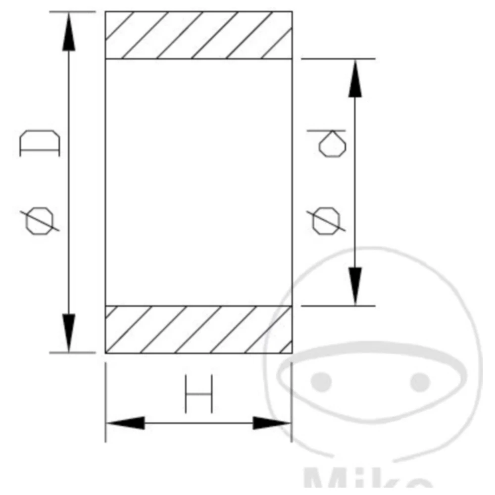 Lager Kolbenstange KYB 17X24X12_0