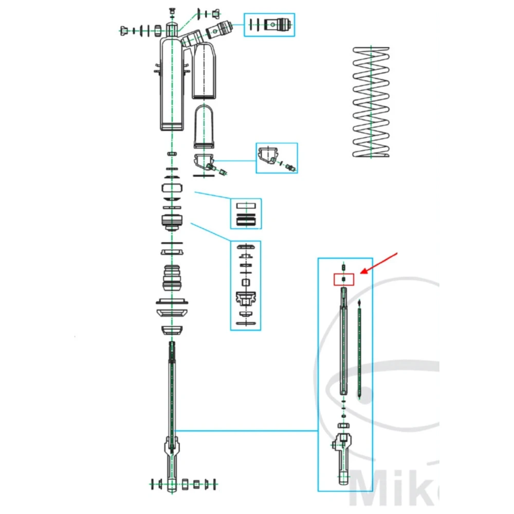 NADELFUEHRUNG Kayaba 4X6X7 für Kolben Stange passend für: Kawas
