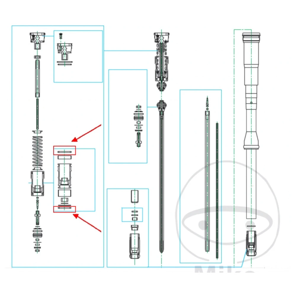 O - Ring 3. 5X36MM Kayaba passend für: Kawasaki KX, KFX, TM Rac