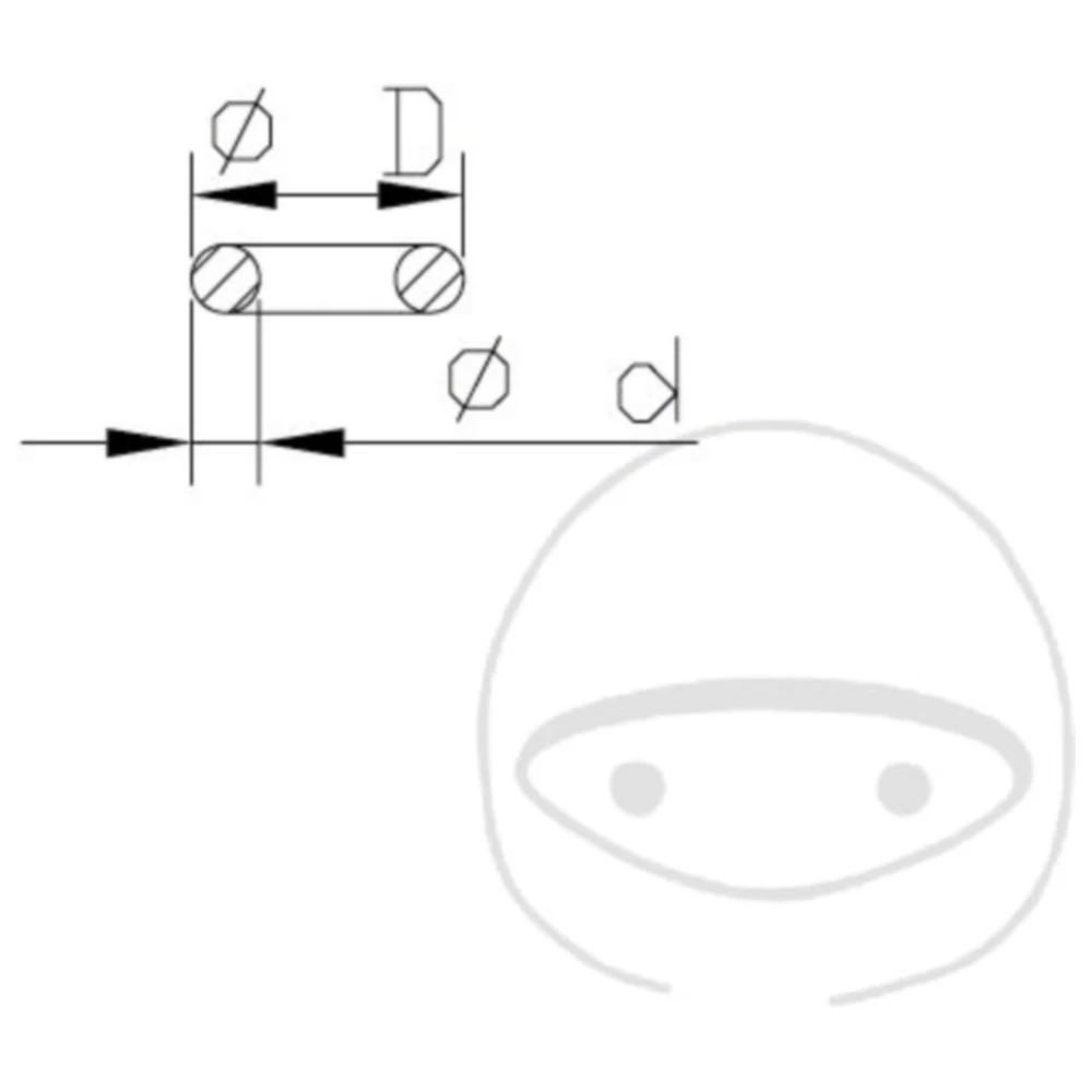 O - Ring 1. 8X8MM Kayaba passend für: Kawasaki KX, KLX, Honda C