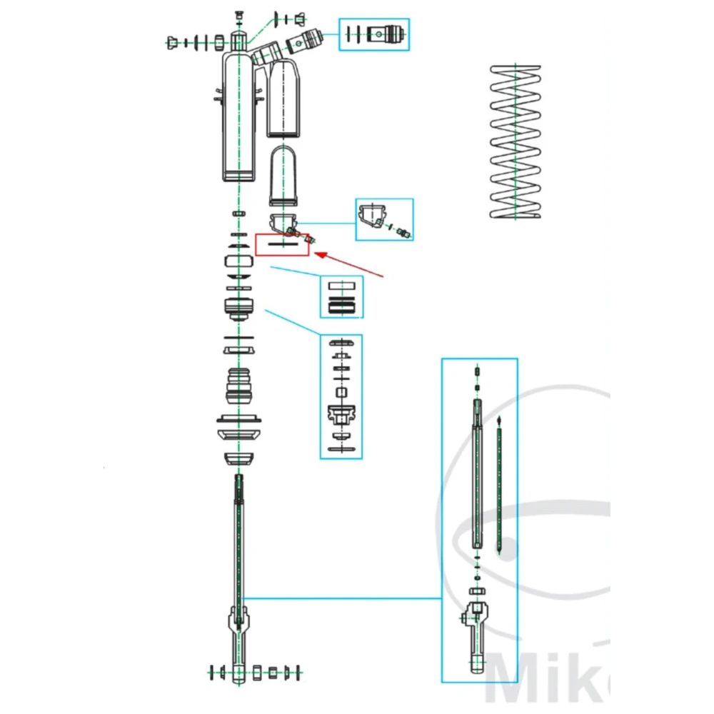 Sicherungsring Kayaba 2X56 passend für: Kawasaki KX_1