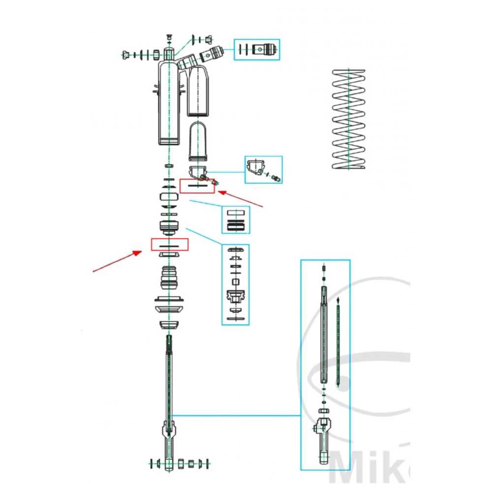 Sicherungsring Kayaba 2X50 für Federbein passend für: Kawasaki
