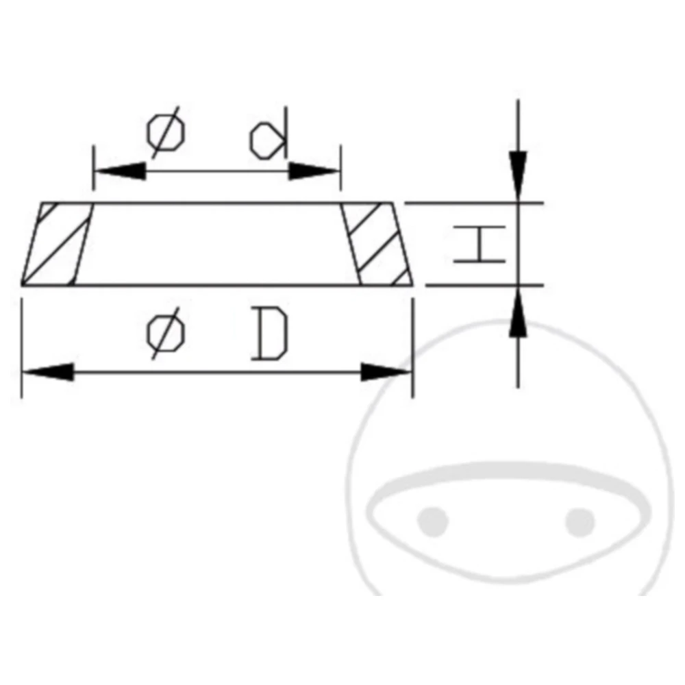 Gabeldichtring Kayaba 10X14X2. 5 passend für: Honda CRF, Kawasa